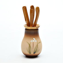 TANGPIN japanese tea ceremony set bamboo tea accessories ceramic tea tools for matcha