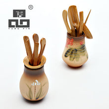 TANGPIN japanese tea ceremony set bamboo tea accessories ceramic tea tools for matcha